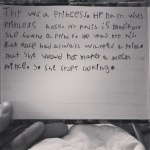 Here is a picture of the first page that I shared weeks ago, before I realized her story was going to send me down the rabbit hole of contemplation.